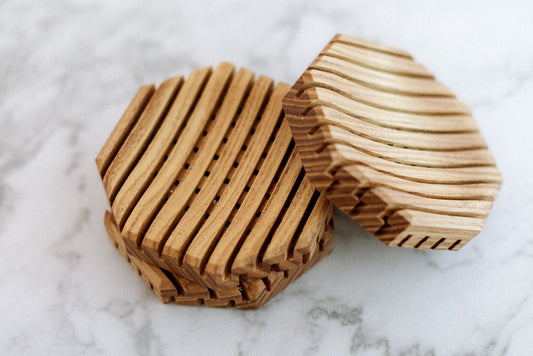Handmade Wooden Soap Dish  - Octagon